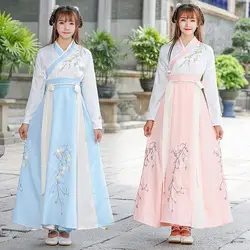 Hanfu для взрослых женщин Повседневная одежда китайские элементы костюм китайский стиль весна осень студентов древний стиль сценическое шоу