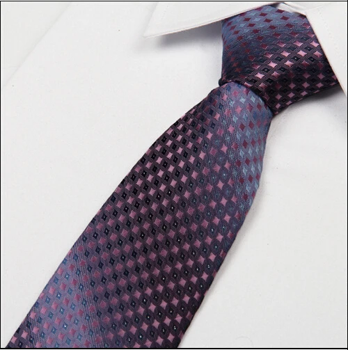 % Silk 2014 новый фиолетовый галстук 8 см узор в горошек мужские галстуки модные