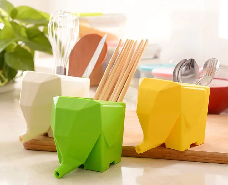 

1PC Creative Multi-functional Kitchen Storage Organizer Holder Rack For Chopsticks Tableware Toothbrush Drainer Bathroom KX 010
