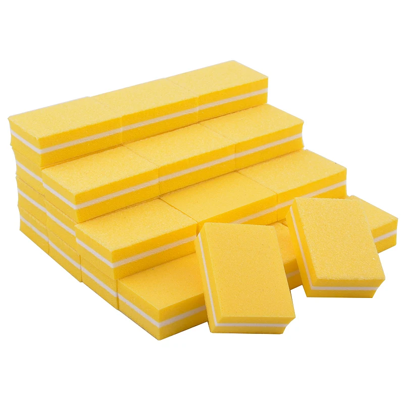 

500pcs/lot Mini Nail File Professional Nail Polishing Tools Sponge File Nail Buffing Blocks For Manicure and Pedicure