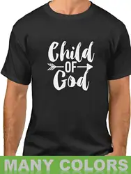 Child of God рубашка Christian Пасхальный подарок религиозные футболка Библии Пасха Tee2019 модный бренд 100% хлопок печатных Круглый Nec