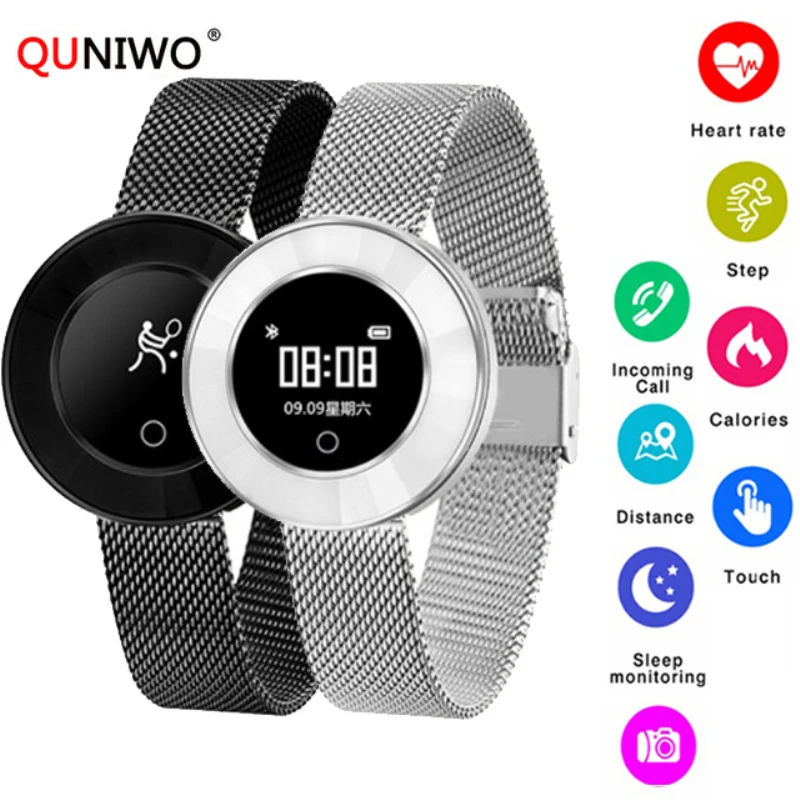 

2018 hight Bluetooth Smart Watch Stainless Steel Waterproof Wearable Device Smartwatch Wristwatch Women Sports Fitness Tracker