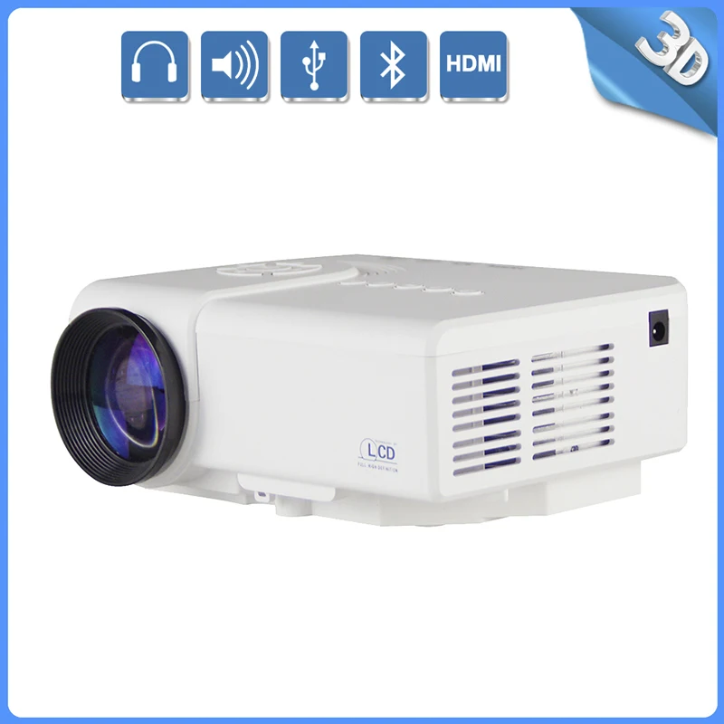 Thinyou Portable full HD USB 3D Red Blue VGA SD Port Mini LED tv video Home