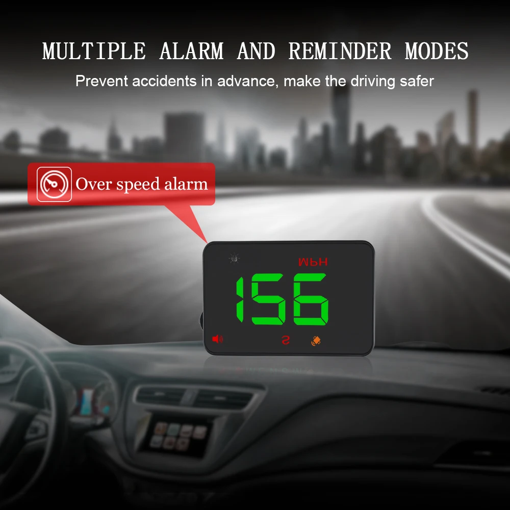 GEYIREN A5 Универсальный Автомобильный HUD gps спутниковый на лобовое стекло Дисплей превышение скорости Предупреждение Напряжение сигнализации для всех автомобилей и грузовиков