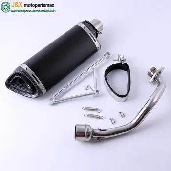 

Motorcycle Scooter yoshimura Slip On muffler exhaust pipe FOR YAMAHA 100 Engine RSZ100 FX100 ZY100