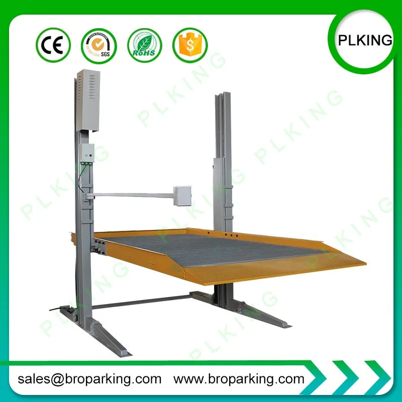 Low Cost Low Ceiling Two Post Car Lift Home Garage Equipment