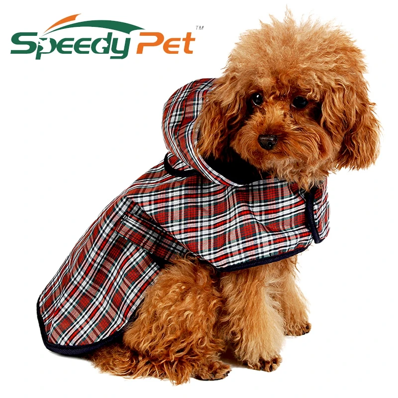 Pet Одежда для собак Dog плащ куртка для домашних животных светоотражающие дождь Pet Куртка из искусственной кожи PU плед Попона для собаки плюшевый плащ S/M/L/XL - изображение
