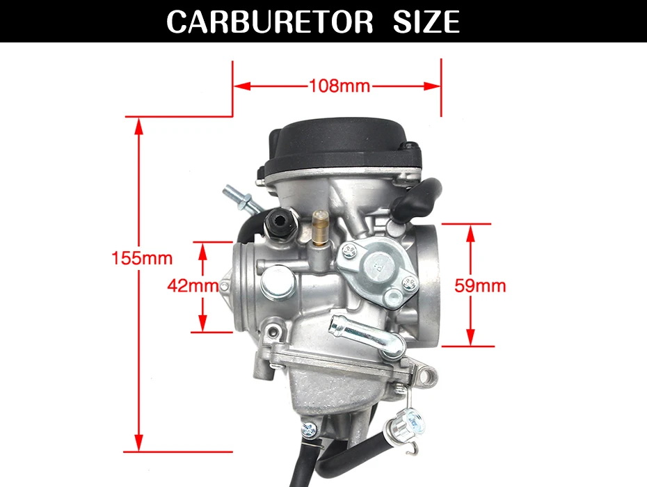 ZS гоночный мотоцикл 36 мм PD36J карбюратор Carburador QUAD ATV KFX 400 KFX400 2003~ 2006 UTV LTZ 400 LTZ400 Raptor 400