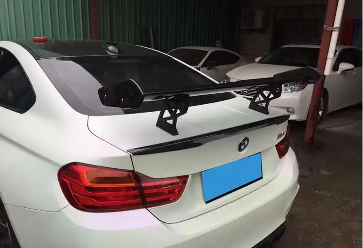 Углеродное волокно заднего крыло багажника спойлер Подходит для BMW M2 F87 M3 F80 M4 F82 2014