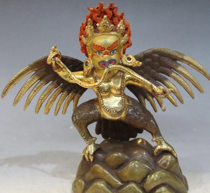 

13" Tibet Buddhism Temple 24K Gold Shakyamuni Sakyamuni On Lotus Buddha Statue R0711