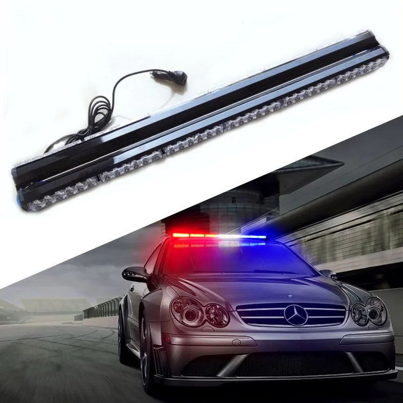 

35" 72 LED Car Emergency light double sided 360 degree flashing strobe Truck warning hazard flasher Police Fireman Caution lamps