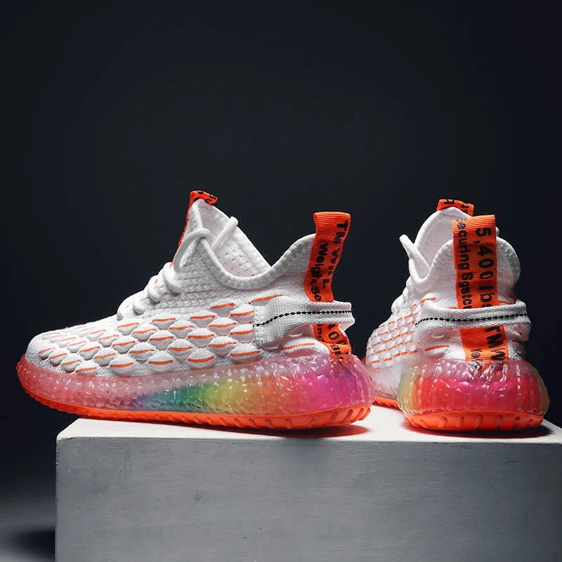 Goedkoop Mannen Flyknit Sneakers Loopschoenen Mannen Casual Schoenen Man Trainers Wandelschoenen Mannelijke Outdoor Schoenen Tenis Masculino Adulto