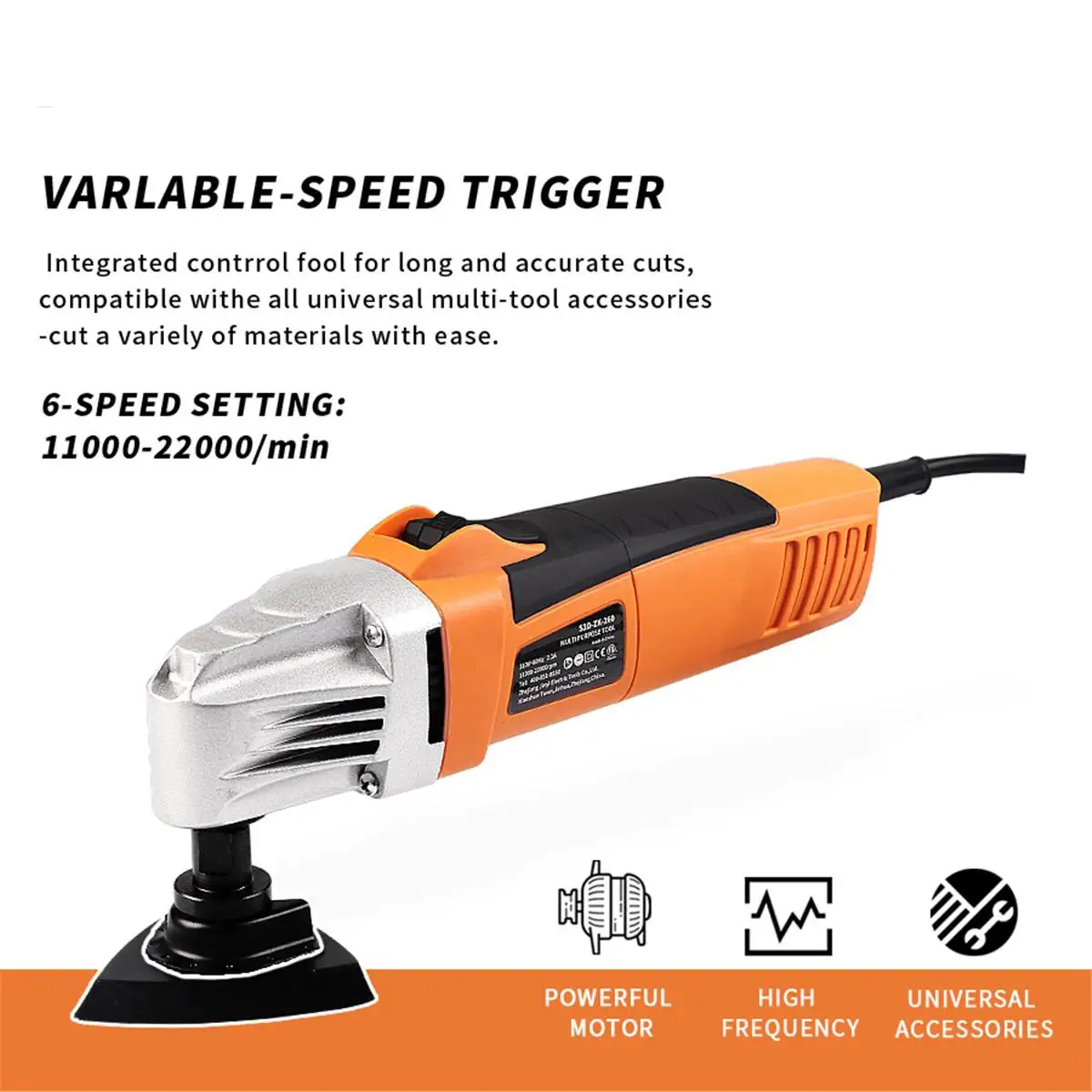 

110V/230V 260W 11000-22000rpm Trimming Machine Oscillating Multi Saw Oscillating Power Tool