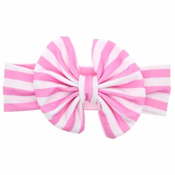 

2018 Baby Girls Headbands Hairbands Striped Turban Bow Head Wraps Hair Bands Accessories Popular Headdress Bandeaux