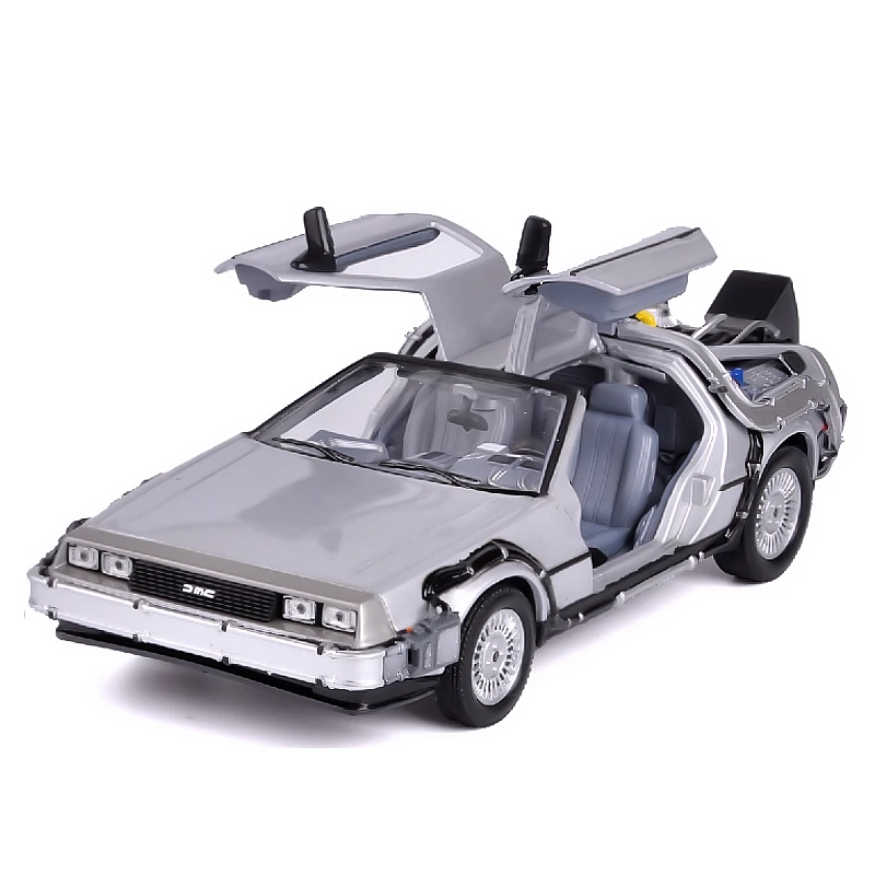 Машинка для литья под давлением Welly Back To Future недорогая детская машинка 1:24 1 2 3 раз