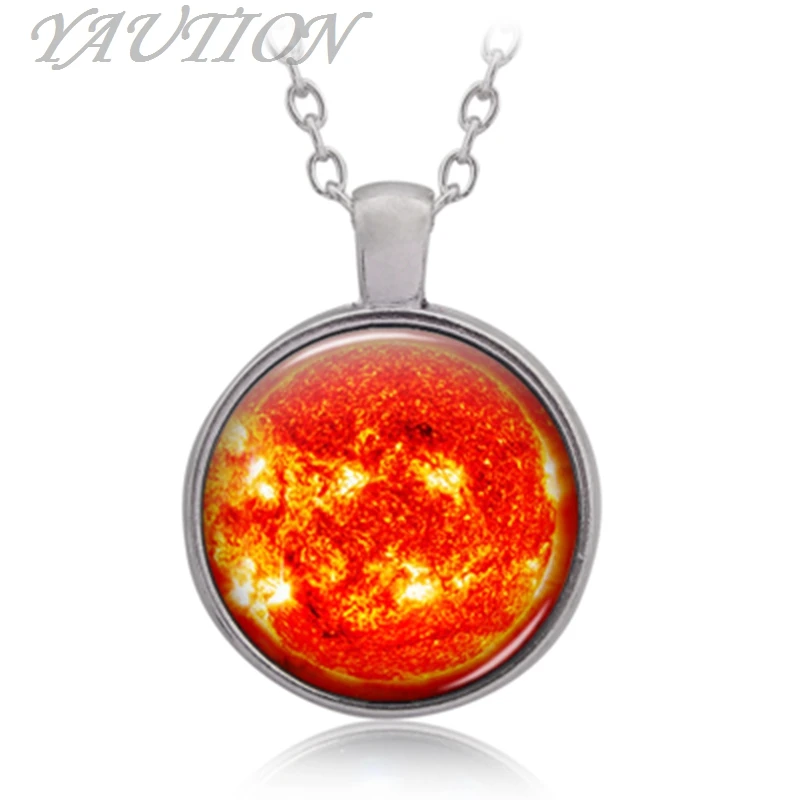 2016 new nine planet star sky sun panorama gem pendant necklace | Украшения и аксессуары