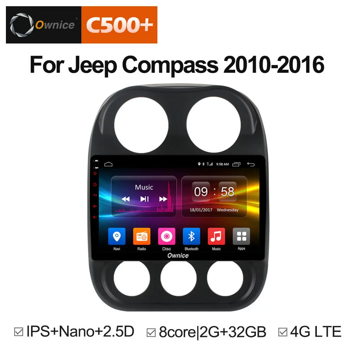 Discount 10.1" Android 8.1 Unit Car Radio GPS Navigator Intelligent Multimedia player For Jeep Compass 2010 2011 2012 2013 2014 2015 2016 1 Discount 10.1" Android 8.1 Unit Car Radio GPS Navigator Intelligent Multimedia player For Jeep Compass 2010 2011 2012 2013 2014 2015 2016 1