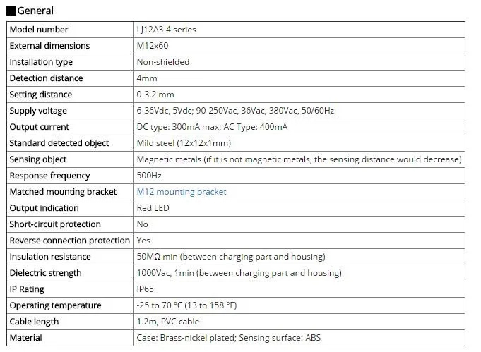 10 шт. M12 4 мм расстояние срабатывания AC90-250V 2-провод без LJ12A3-4-J/EZ цилиндра Индуктивный датчик переключения