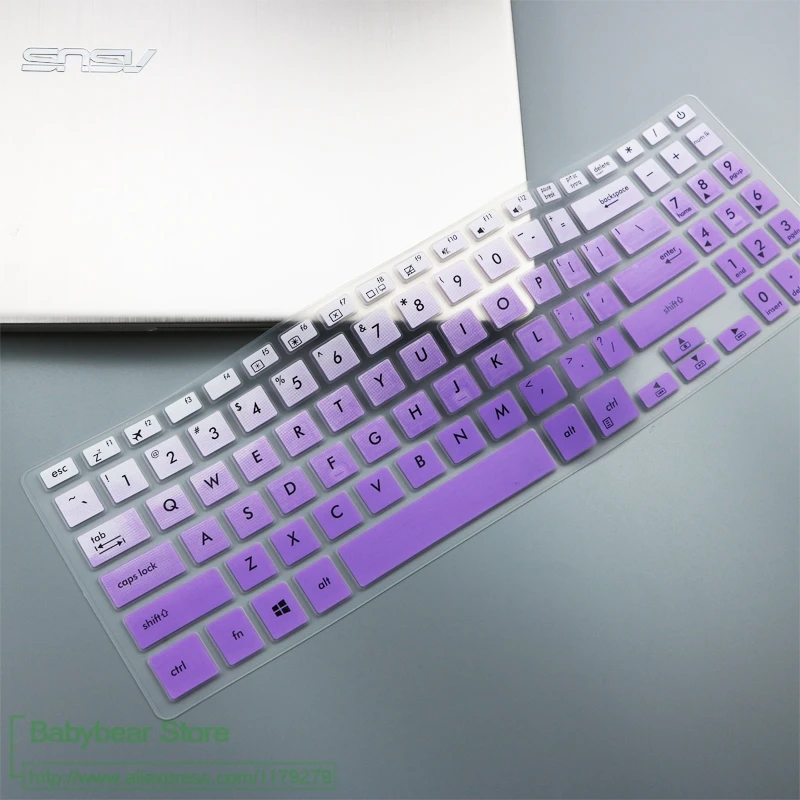 15 дюймовый клавиатура ноутбука кожного покрова Защитная крышка для Asus VivoBook 15X507 X507MA X507M Y5000U YX560UD X560U X560 X560UD 15,6'' - Цвет: fadepurple