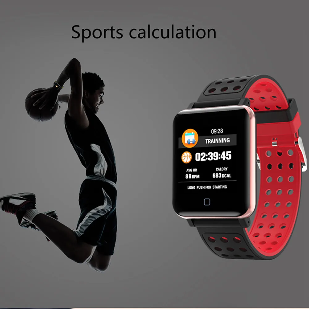 2019 Fashion Men Women Multiple Fitness Modes Exercise Smart Bracelet Heart Rate Monitor Blood Pressure Fitness Monitor Watch #A
