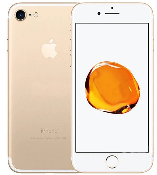 Разблокированный мобильный телефон Apple iPhone 7 4G LTE, 32 ГБ/128 ГБ/256 ГБ, камера 12,0 МП, четырехъядерный, отпечаток пальца 12MP 1960mA, мобильный телефон iPhone7 - Цвет: Gold with gift