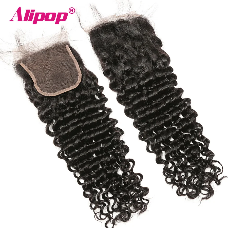 Deep Wave Bundles With Closure Brazilian Hair Weave Bundles Human Hair Alipop Remy Hair 234 Bundles With Closure Free23 Part (18)
