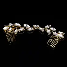 TUANMING 1PCS 2017 Hair Jewelry Bridal Hair Accessories Tiara Head Piece Fashion Hair Pins Wholesale Tiaras And Glass Headbands