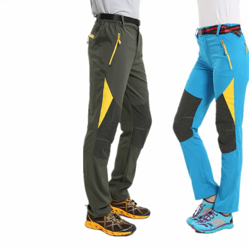 

Women&Men Summer Fast Dry Fishing Pants Outdoor Patchwork Hunting&Camping Trouser Couples Spring Sport Hiking Pant