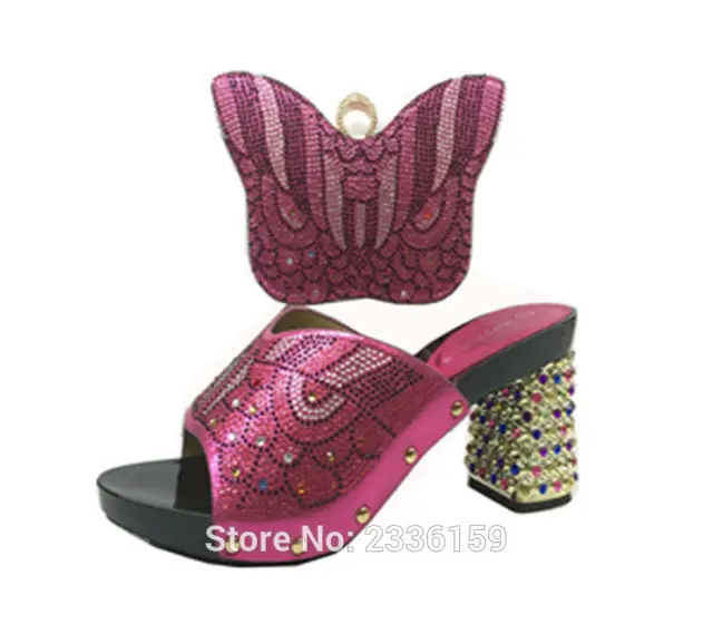 Aliexpress Fuchsia Colors Italian Shoe Bag Set Italy Fuchsia Colors Italian Shoe Bag Set Italy And African Matching Bags