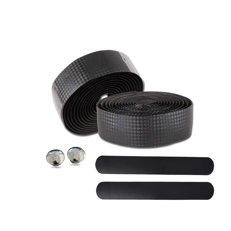 BIKING Bike Handlebar Tape EVA Road Bicycle Handlebar Tape Anti-slip Shock Absorption Cycling Wrap End Plug Accessories