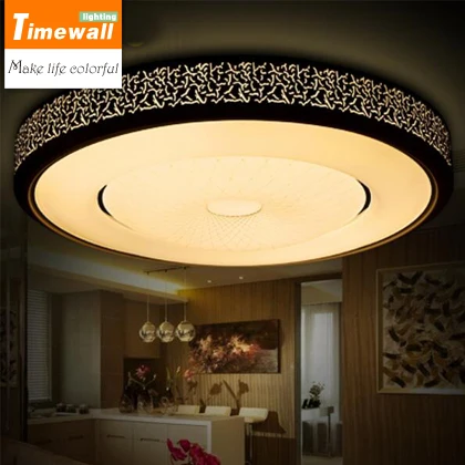 

Abajur Km Light Fixtures Ceiling Led Living Room Plafon Lamp Luminarias Para Sala De Jantar Delicate White/black Acrylic Shade