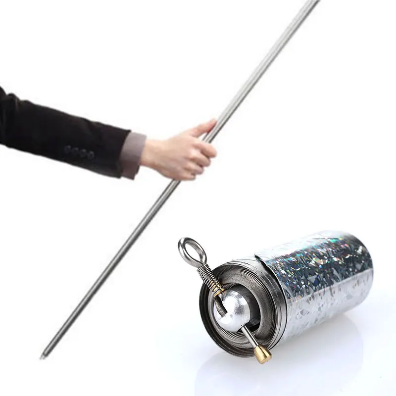 1pcs 120CM length Appearing Cane silver cudgel metal magic tricks for