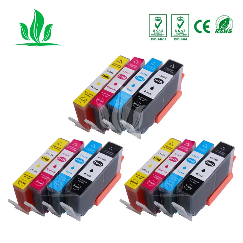 12 X 364xl совместимый для hp HP364 Картридж принтера 3070A 3520 3522 4620 4622 5511 6510 B010a | Компьютеры