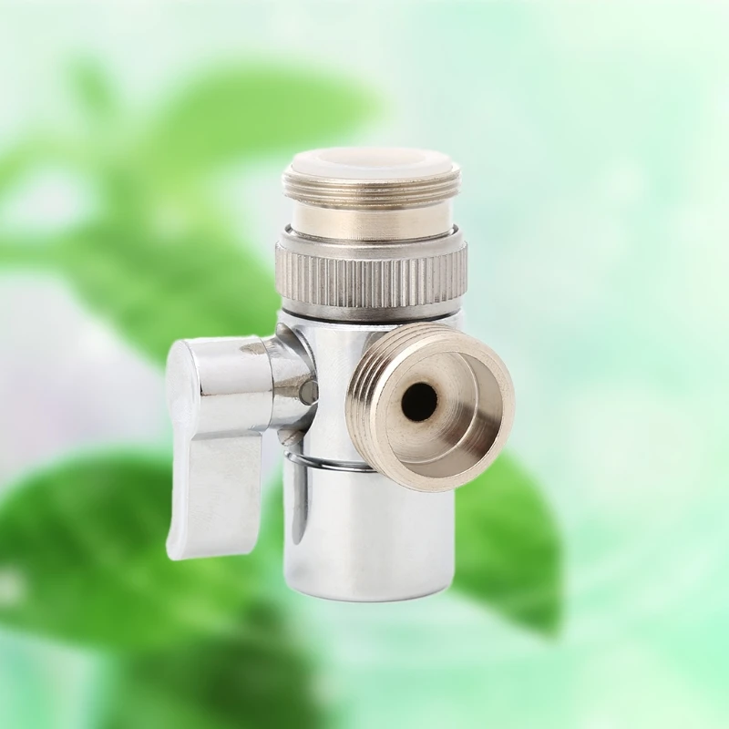 Bathroom Kitchen Brass Sink Valve Diverter Faucet Splitter to Hose Adapter M22 X M24in Kitchen