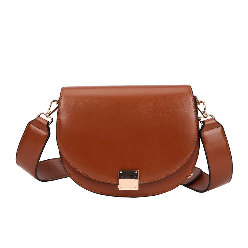 Брендовая Высококачественная женская сумка из искусственной кожи на застежке, дизайнерская роскошная женская сумка, женские винтажные сумки через плечо - Цвет: Brown