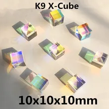 10x10x10 мм 10*10*10 мм K9 X-Cube Призма объектив для физического эксперименты и проектор