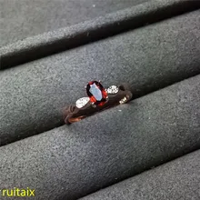 KJJEAXCMY fine jewelry 925 silver inlaid with natural gem garnet female small deer faceted ring silver jewelry girl.bnmkj kjjeaxcmy fine jewelry 925 silver inlaid with natural gem pomegranate stone female plum flower cut ring silver jewelry female