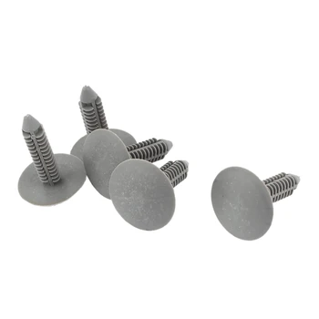 

5 Pcs 7x7mm Hole Gray Push in Plastic Rivets Car Door Panel Fastener