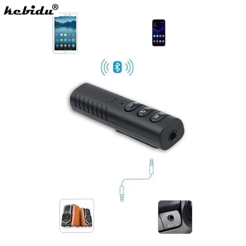 Kebidu многоцветный беспроводной Bluetooth приемник с зажимом аудио музыкальный