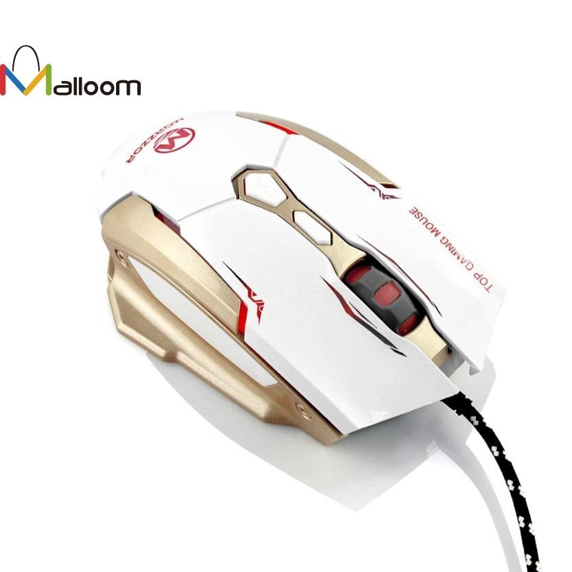 Игровая мышь Malloom USB 2400 dpi 7D Кнопки светодиодный Оптическая Проводная игровая мышь для Mac, ПК, ноутбука, Высококачественная мышь для офиса