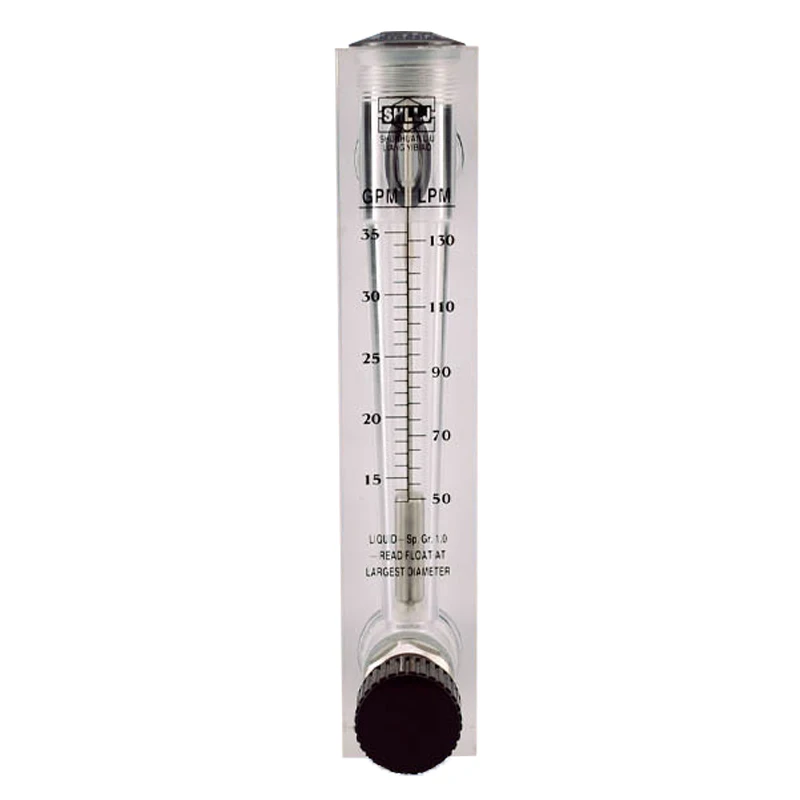 Adjustable Knob 0.1-5 GPM Panel Type Water Flow Meter gas rotameter with Control Valve for Oxygen Air flow meter  (7)