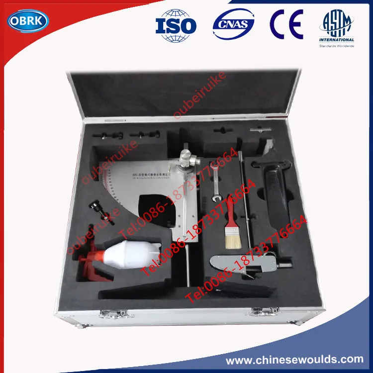 

Pendulum Slip Resistance Tester Packed In Aluminum Alloy Case With Two Rubber Sliders