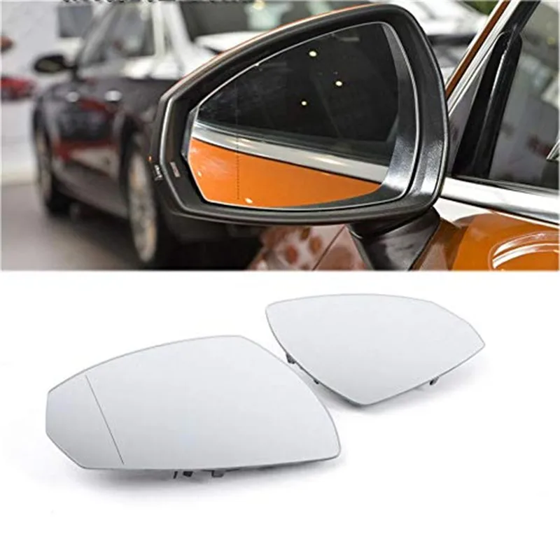 

Car Heated Wing Door Mirror White Glass for Audi A3 S3 2014-2019 Left & Right