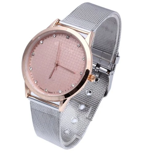 

YCYS! Wristwatch Silver Alloy Dial Color Rose Gold Quartz Women