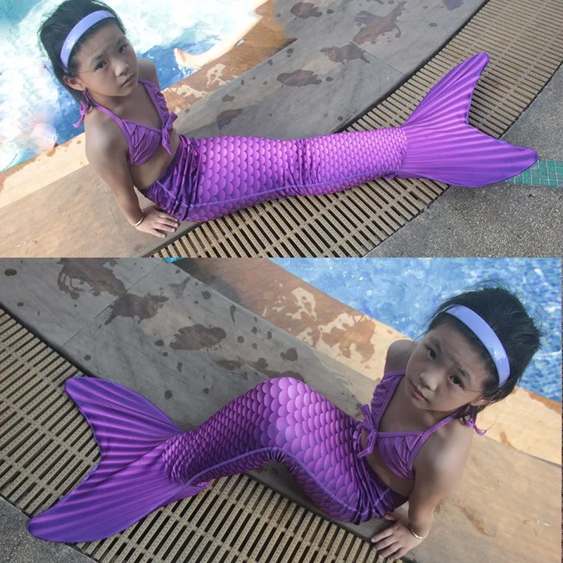 Детский карнавальный костюм «хвост русалки», «хвост русалки», «хвост русалки» для плавания, для девочек, для рождественского плавания, «хвост русалки»+ разноцветная монофина