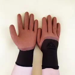 1 пара высокого качества проветриваемые Нескользящие износостойкие латексные защитные рабочие перчатки для Gardning посадки дома