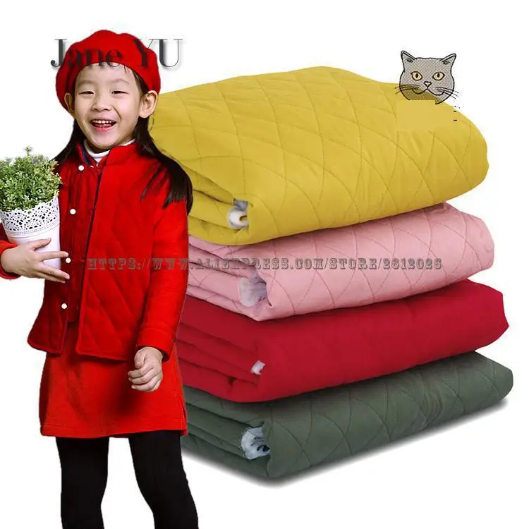 

JaneYU Autumn And Winter Clothing Fabrics With Quilted Twill Jacket And Thicker Thermal Cotton Clothing And Cotton Fabric