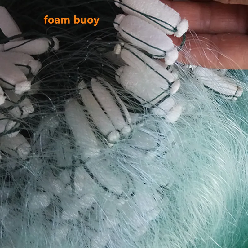 3layer fishing net depth 1.0m-1.2m gill net length 45m mesh 1.5cm-5cm mesh fishing network monofilament nylon net rede de pesca