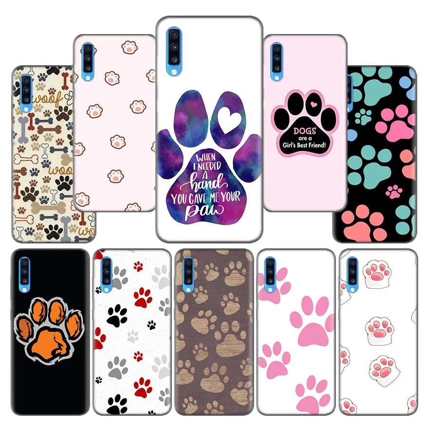 

Dog Paws Pattern Ultra-thin TPU Soft Case Coque for Samsung Galaxy J8 J6 J6Plus J4 J4Plus 2018 Samsung Note10 5G Plus Note10+ 5G