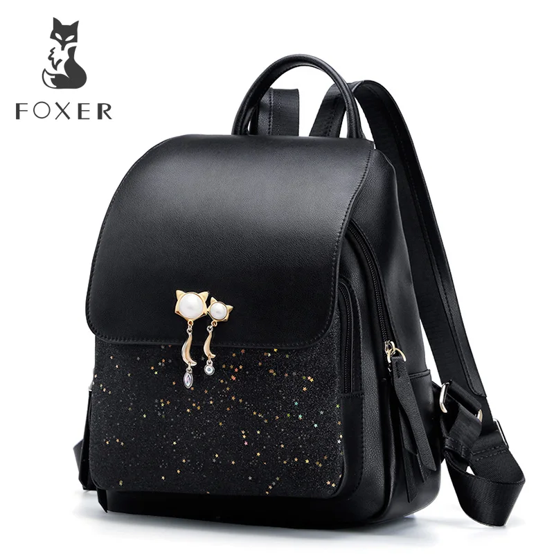 functional and stylish backpacks FOXER Brand Women Patchwork Zipper Large Capacity Backpack New Design Female College Bags Teenage Girls School Shoulder Bag functional and stylish backpacks Stylish Backpacks